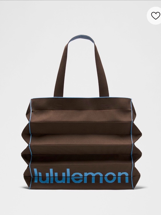 lululemon athletica Handbags - NWT Lululemon Fold It Hold It Tote 22L Walnut Crunch/Ocean Wave
